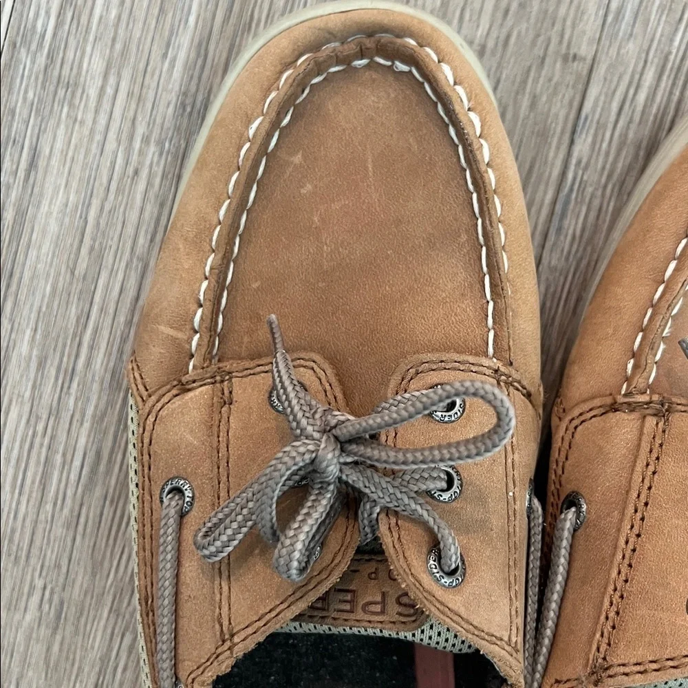 Sperry Kids Tan Boat Shoes